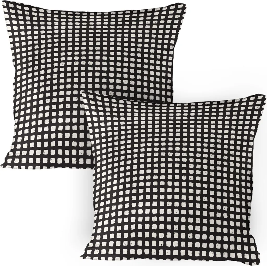 ABAKUHAUS Federa Cuscino 40x40 Cm – Bufalo Foresta Astratta, Blu Grigio Guscio D'Uovo, Poliestere Morbido Decorativo
