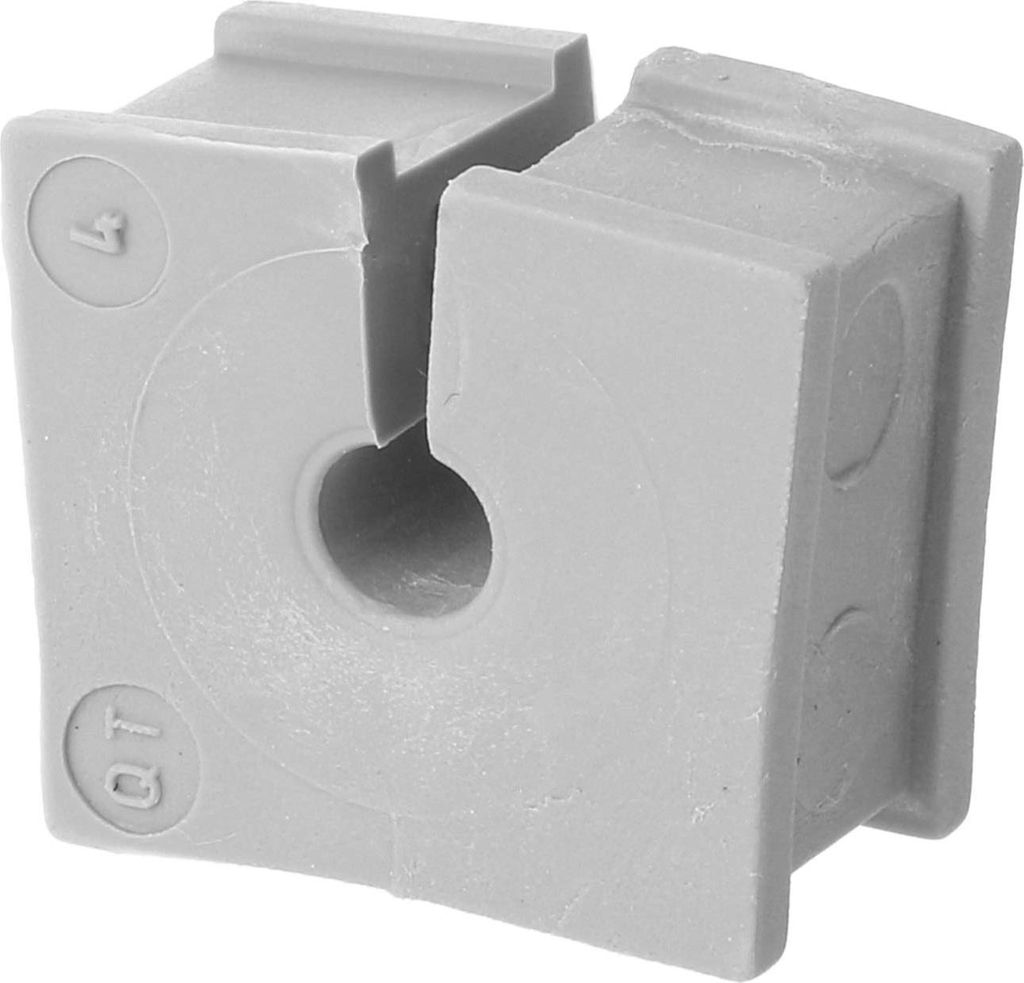 icotek Kabeltülle QT klein Klemmbereich 4,0mm - 5,0mm Temperaturbereich -40°C bis 90°C Farbe grau - 1 Stück