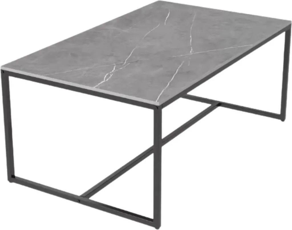 Table à Manger Robuste et Extensible Finition Marbre Jade Brillant 10p