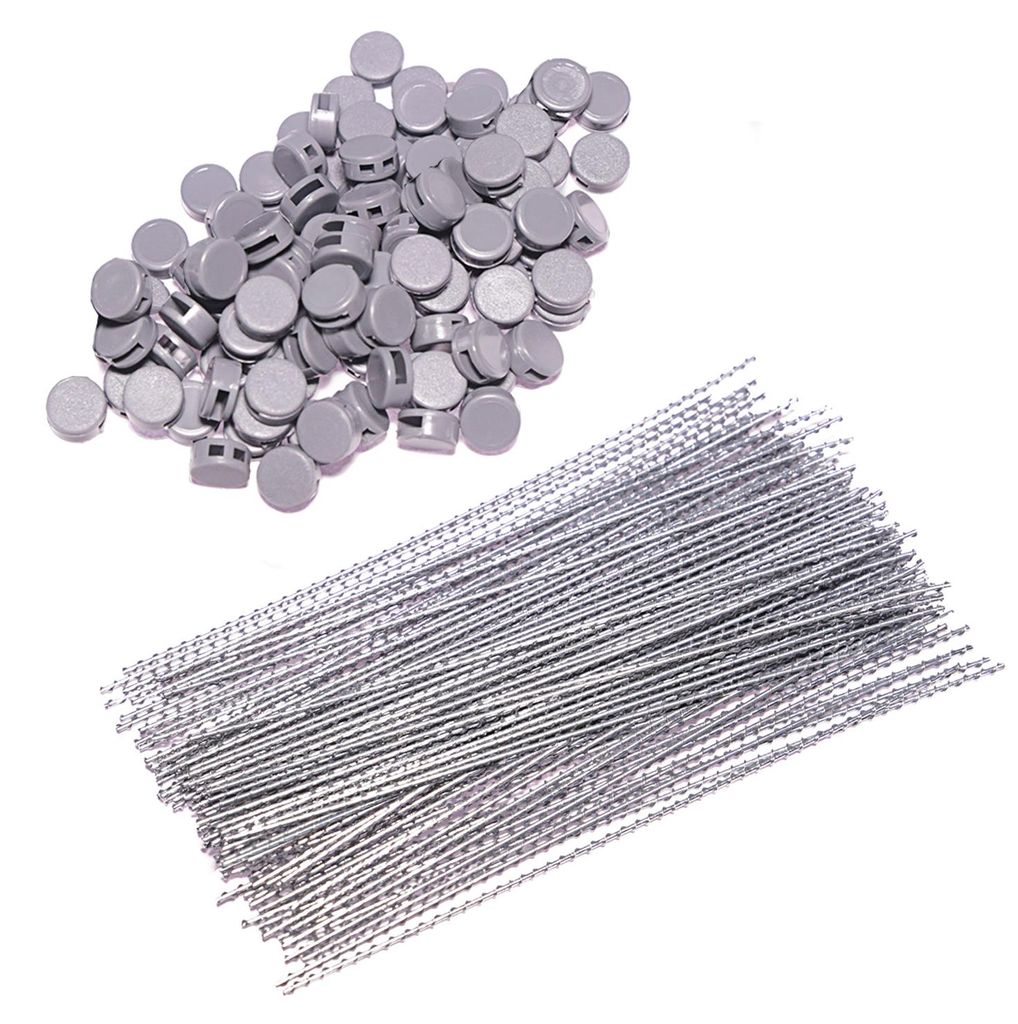 100 Plomben 8 mm + 100 Plombendrähte 100 mm für HMF Produktbild 