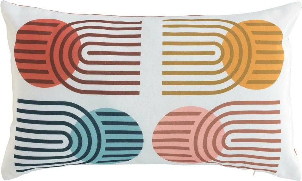 Petit coussin rectangulaire Pop Art 30x50 cm pour décoration de salon
