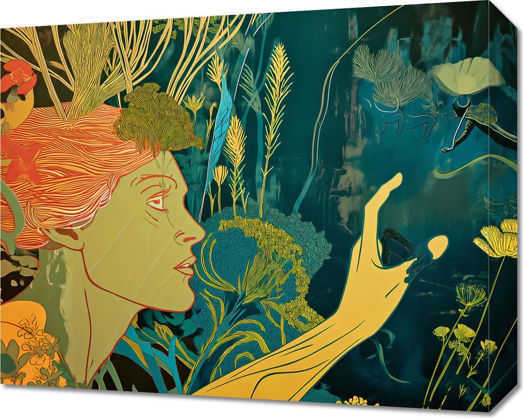 Bild 50x40cm Aufruf an Flora