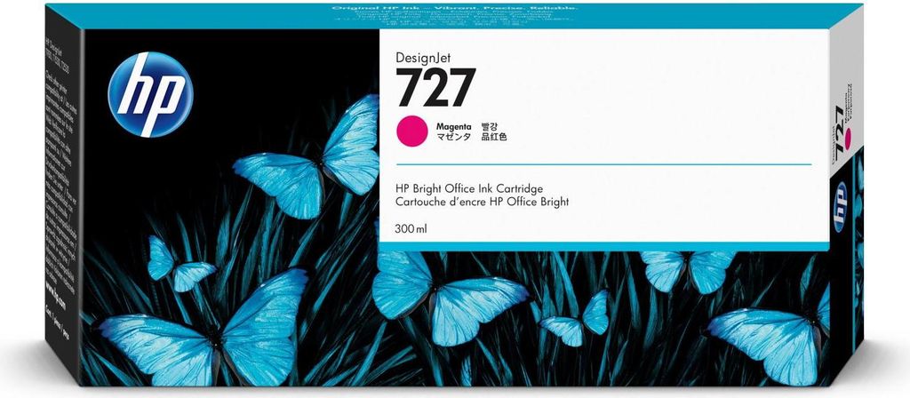HP 727      Magenta             Tintenpatrone 300ml Immagine del prodotto 