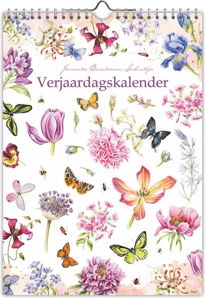 Calendrier perpétuel A4 pour anniversaires style floral Brinkman Spring