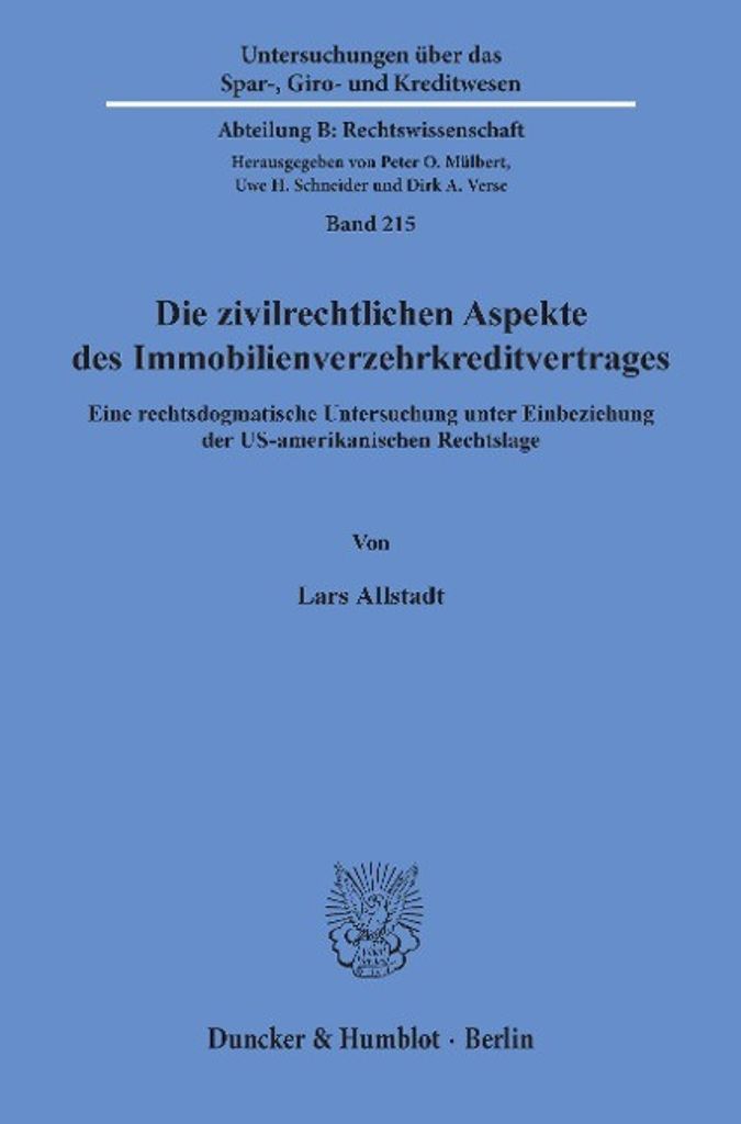 Die zivilrechtlichen Aspekte des Immobilienverzehrkreditvertrages