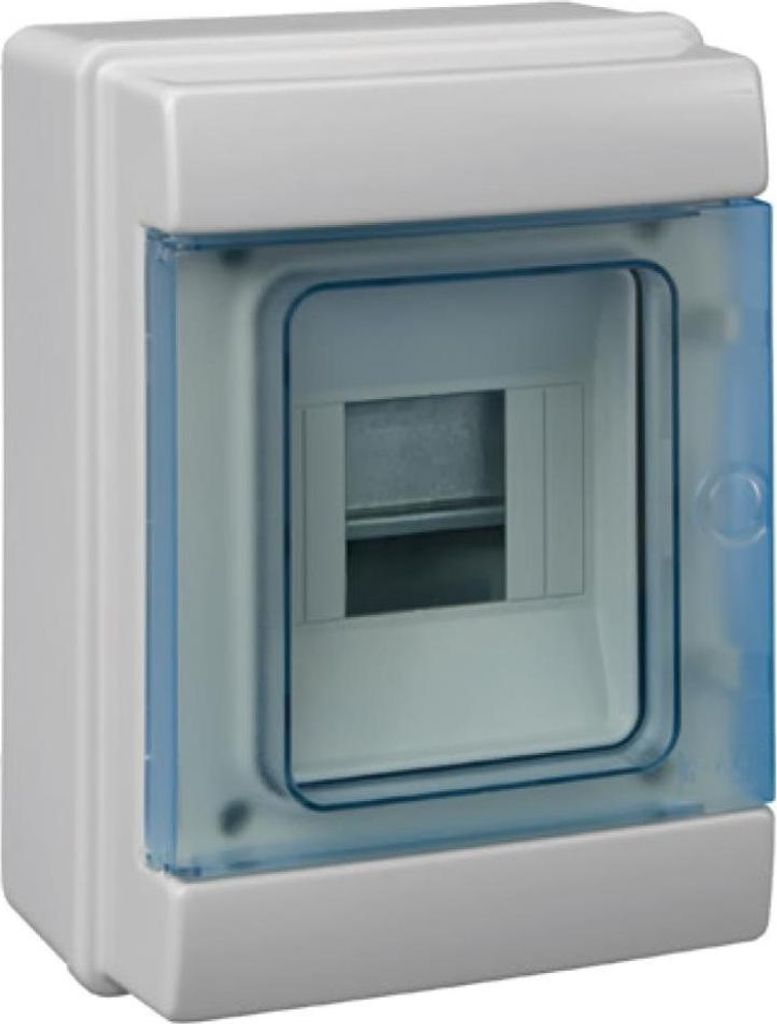 Sicherungskasten 4 Module Verteilerkasten IP65 Aufputzverteiler PE-/N-Klemmen