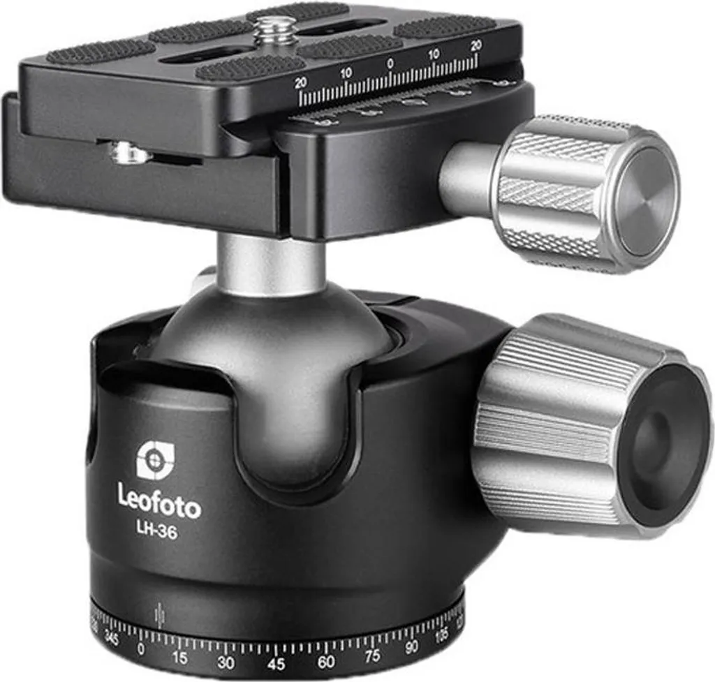 Rotule Ball LEOFOTO LH-36 et son plateau rapide QP-70N Arca-Swiss
