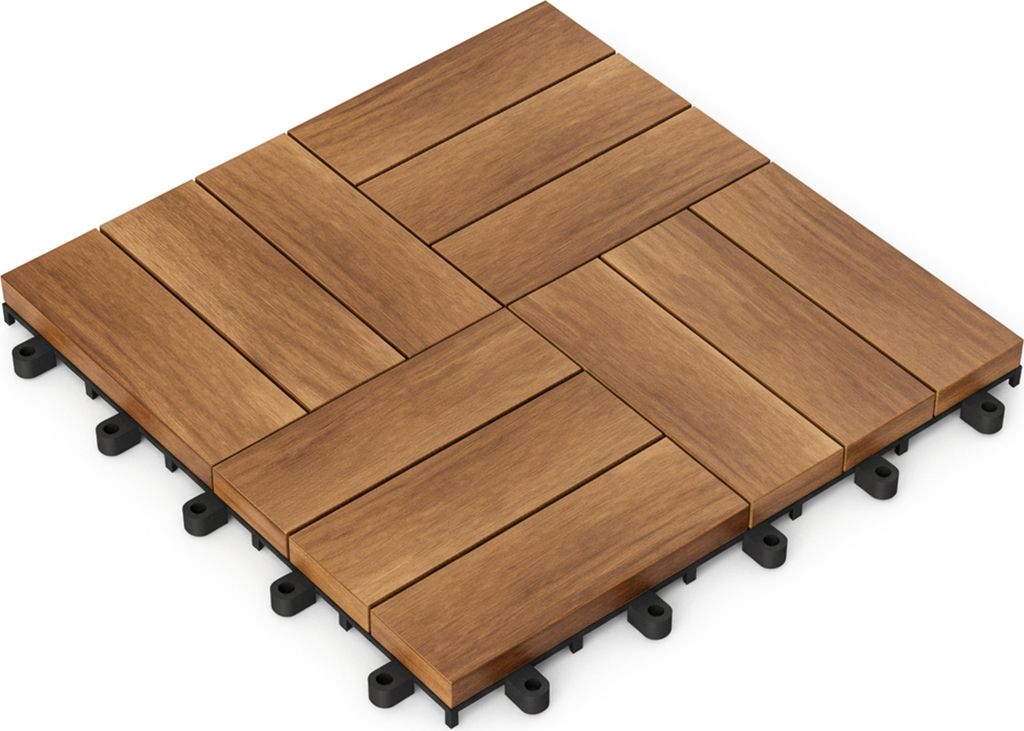 CASARIA® Holzfliesen Akazie Mosaik FSC®-zertifiziertes Produktbild 