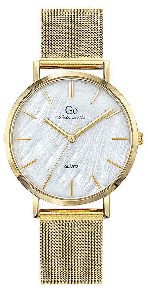 Girl Only GO Damen Armbanduhr Mademoiselle Quarz-Uhr Edelstahl gold UGO695265