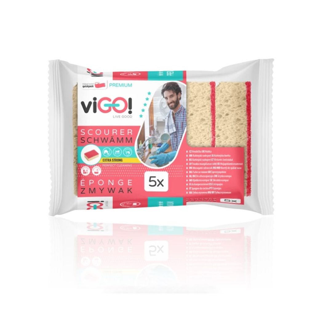 Schwamm fr Gerichte 5 PCs. Premium vigo Produktbild 