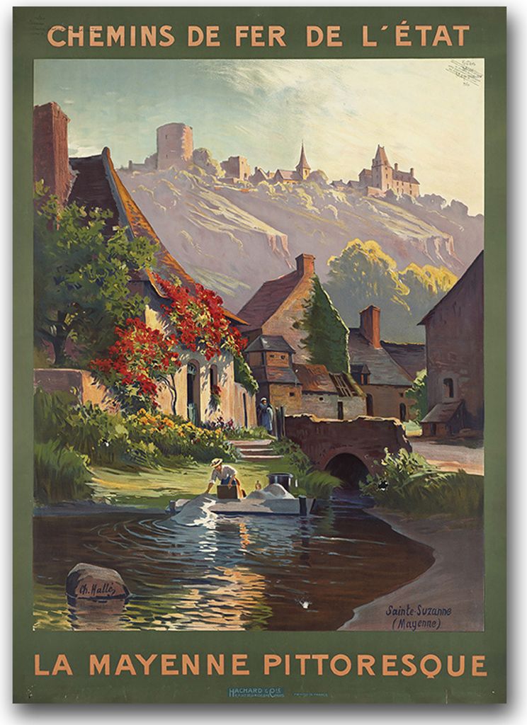 Poster - Canvas - Leinwand - 59,4 cm x 84,1 cm - Fotoposter - Leinwandkunst - Bretagne Frankreich