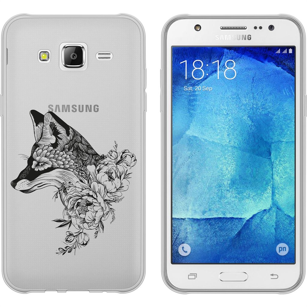 PhoneNatic Case kompatibel mit Samsung Galaxy J5 (2016) J510 Silikon-Hülle Floral Fuchs M1-1