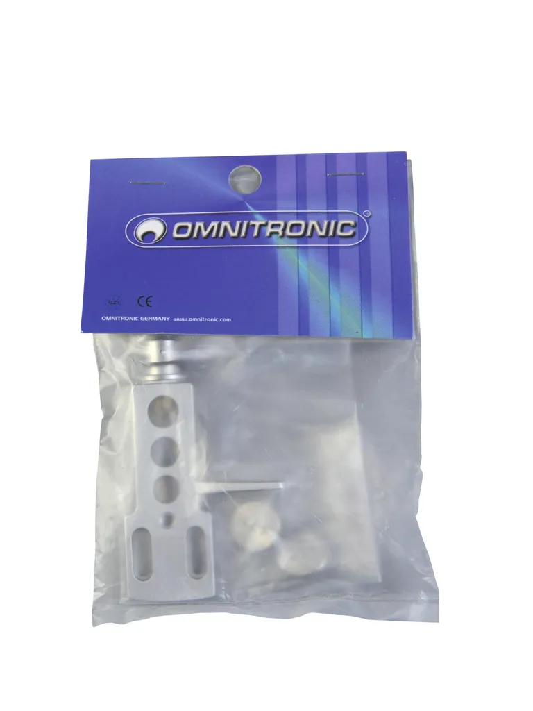 Headshell Omnitronic 10605262 Argenté pour Remplacement Cellule Vinyle