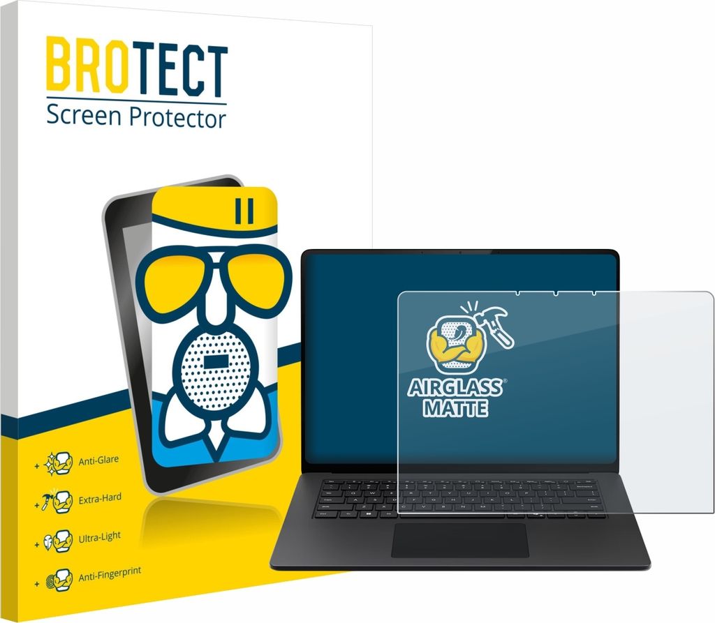 BROTECT Entspiegelungs Schutzglas für Microsoft Surface Laptop 15" Schutzfolie Panzer Folie Glas Display Schutz matt
