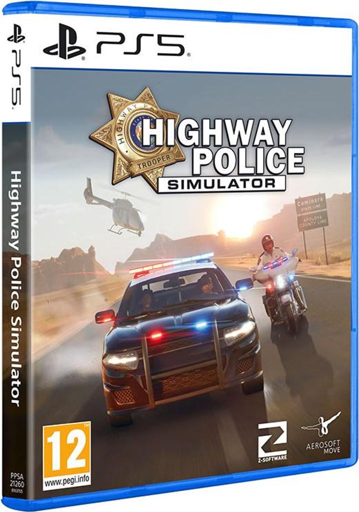 Aerosoft Highway Police Simulator PS5 – Autobahnpolizei Simulator – PlayStation 5 Spiel (engl.Box)