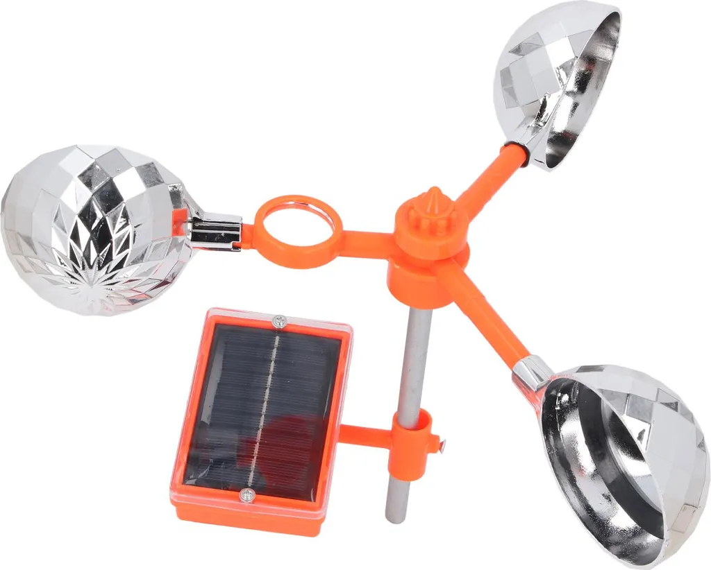 Dissuasion oiseaux rotative 360° avec miroirs pour zone agricole