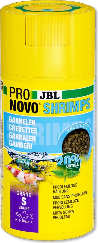 Granulatfutter JBL PRONOVO SHRIMPS GRANO Gr. S 100 ml Produktbild 