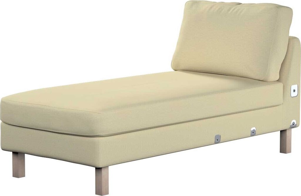 Dekoria Bezug für Karlstad Recamiere Zustellsofa, kurz, ecru, Bezug für Karlstad Recamiere Zustellsofa