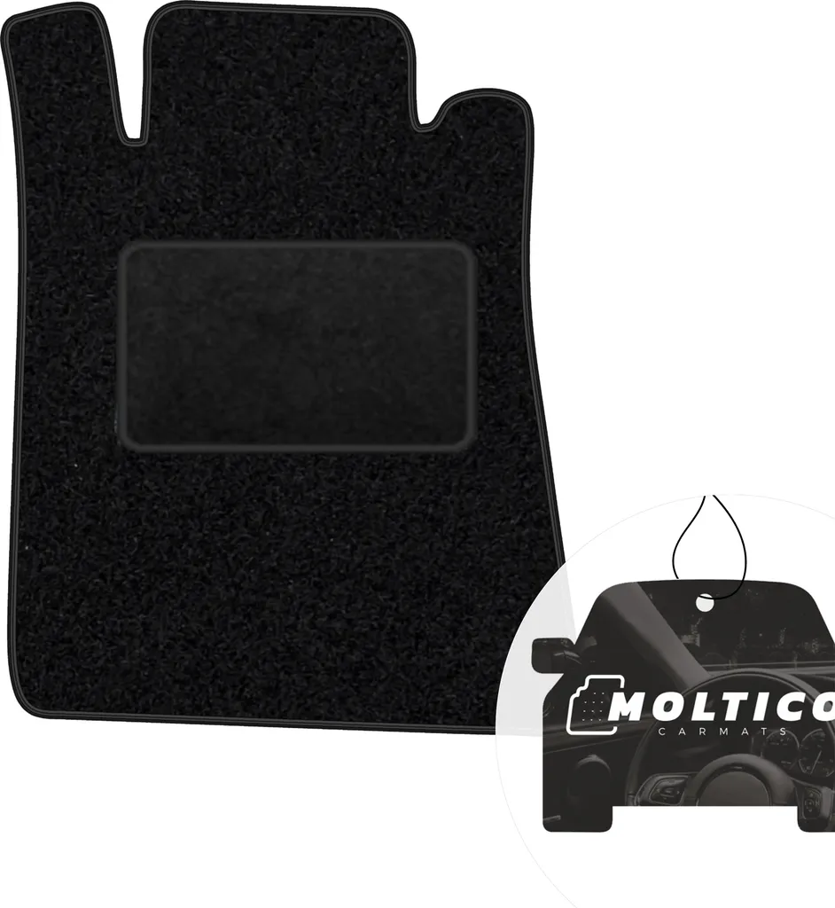 Tappetino Auto Su Misura Mercedes C140 1991-98 Velours moto-MOLTICO Nero