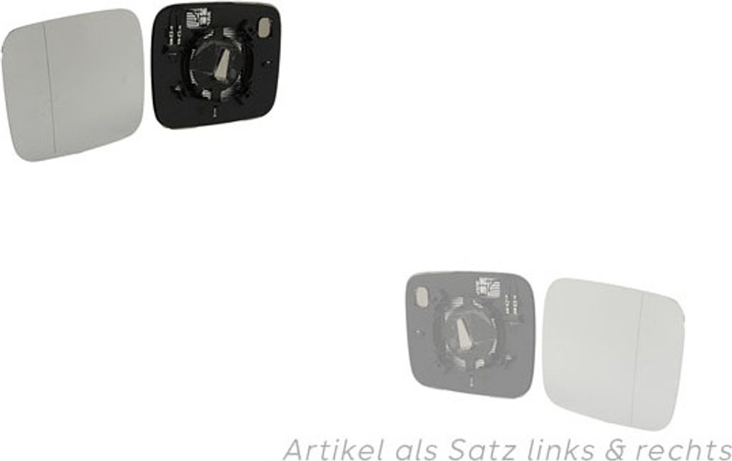 Johns, Spiegelglas passend für Jeep Renegade (BU) 07/14- Set links & rechts 68295091AA 68294966AA