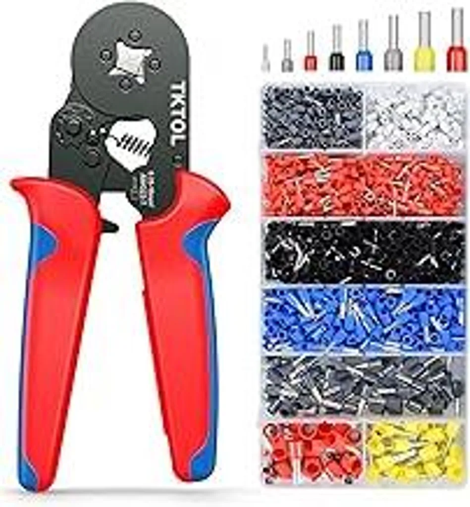 Set Crimpatrice Capicorda Professionale TKTOLA AWG 23-7 Auto-Regolabile