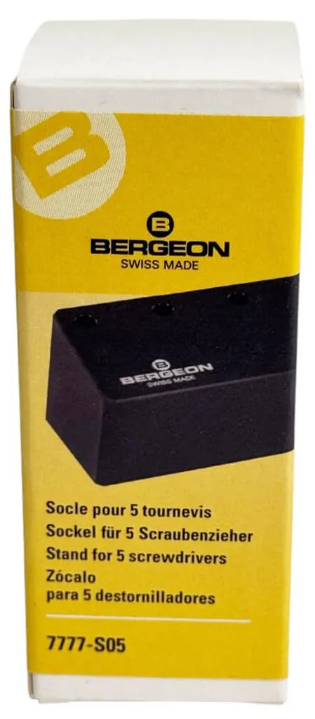 Support Bergeon 7777-S05 pour Établi - Rangement de 5 Tournevis Précis