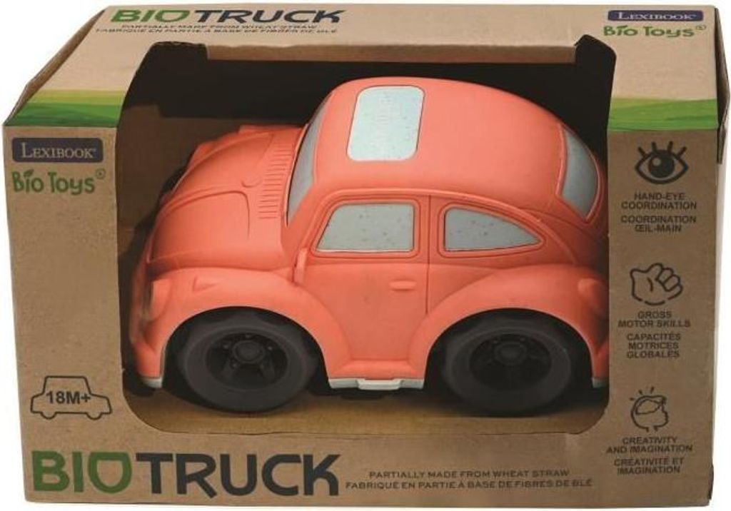 Spielzeugauto, Lexibook Stadtauto Orange, Recycelbare Weizenfaser, Baby Spielzeug, 18+ Monate