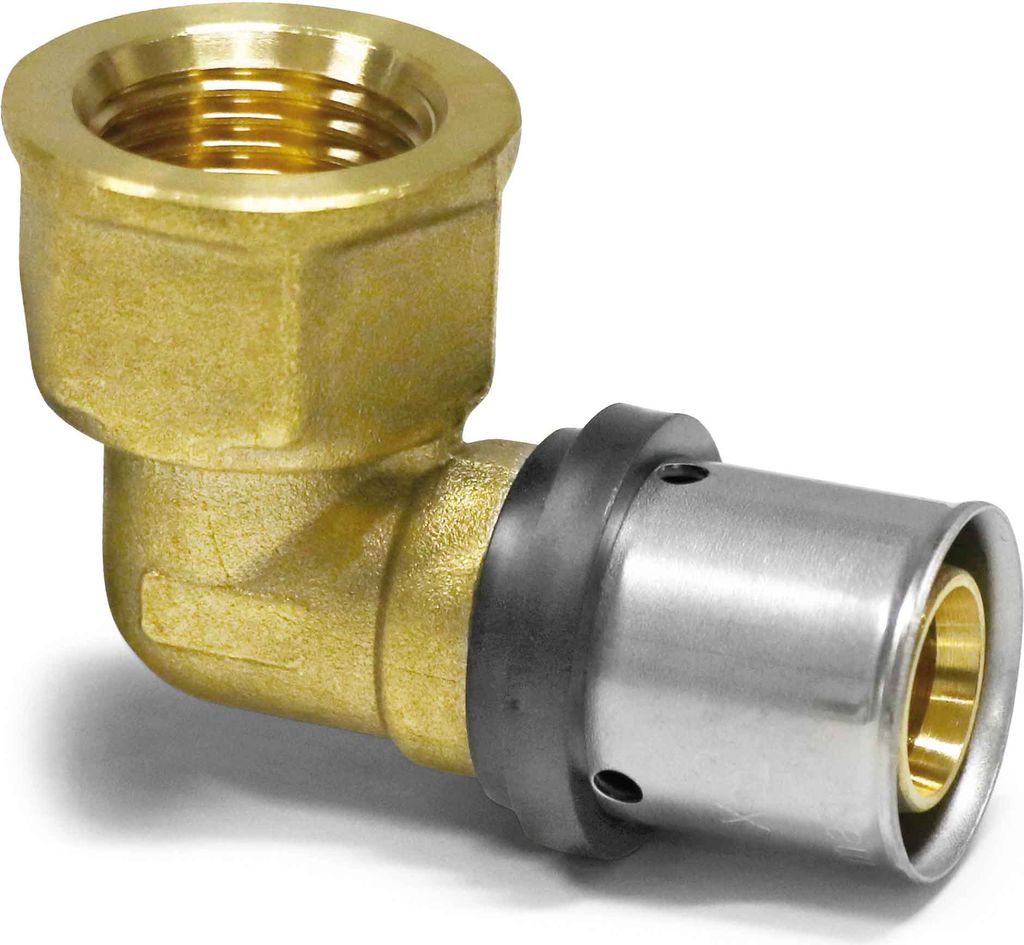 Pipetec Press-Übergangswinkel von Alu-Verbundrohr 16 x 2mm auf 3/4" Innengewinde : 16 x 2 mm - 3/4 Zoll Größe: 16 x 2 mm - 3/4 Zoll