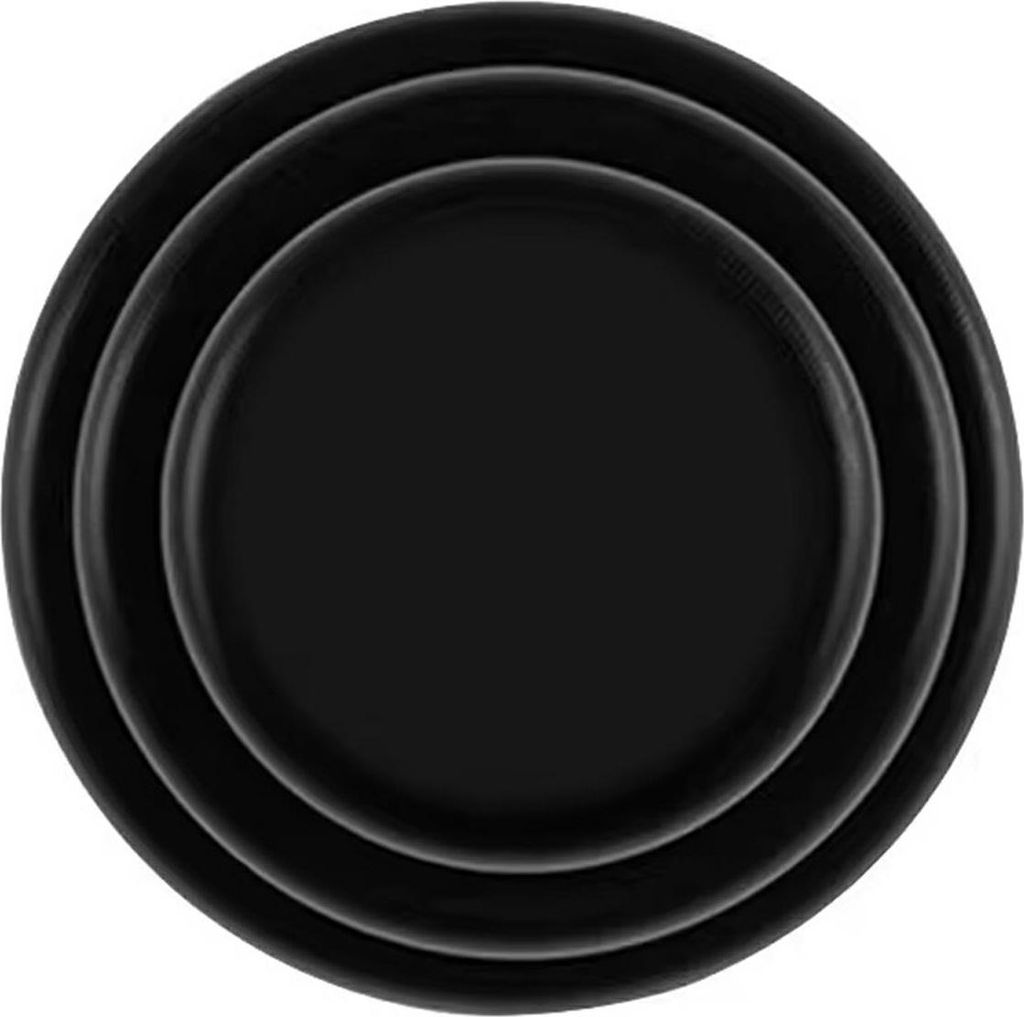 Autotürschutz selbstklebend, TPE-Silikon, schwarz, 25 mm Ø, 10 mm dick, 4er Set