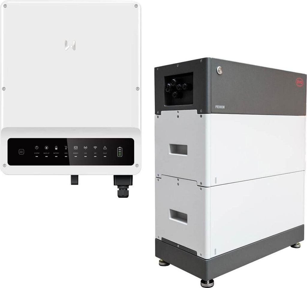 GoodWe ET Plus HV 0% MwSt §12 III UstG GW8K-ET 8kW Hybrid Wechselrichter mit 5,12kWh Solarspeicher-