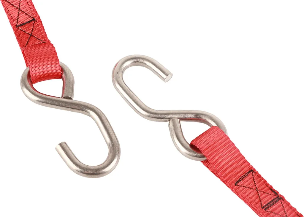 Sangle de fixation à cliquet en inox 1 pouce pour véhicule et remorque - 4