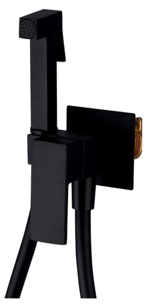 Hand-Toilettensprüher, Moderne, quadratische, verdeckte, an der Wand montierte Duscharmatur, Sprühtoiletten-Reinigungshahn, tragbare Badezimmer-S...
