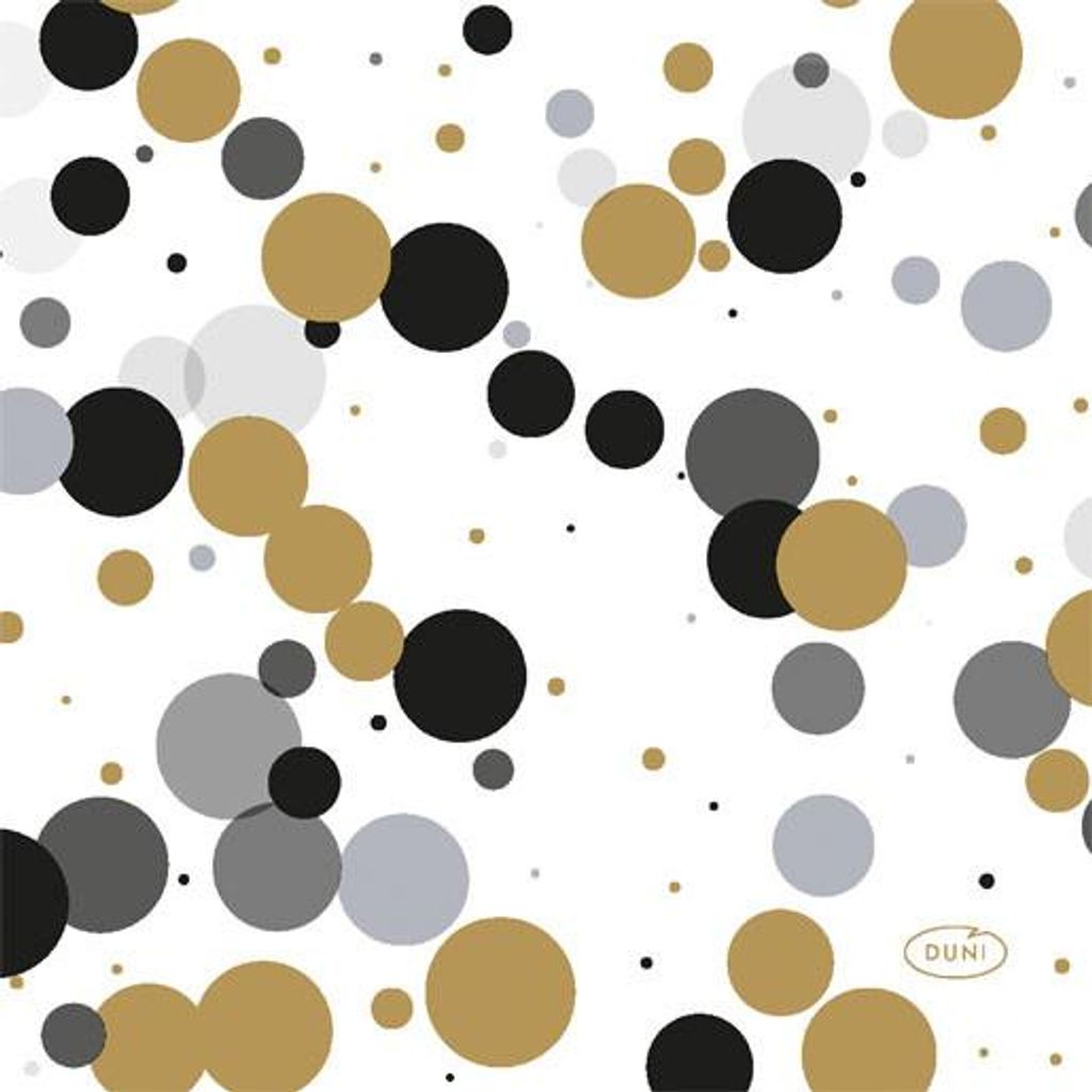 Duni Serviette gefalzt Festive Bubbles 24 x 24 cm - 20er Pack