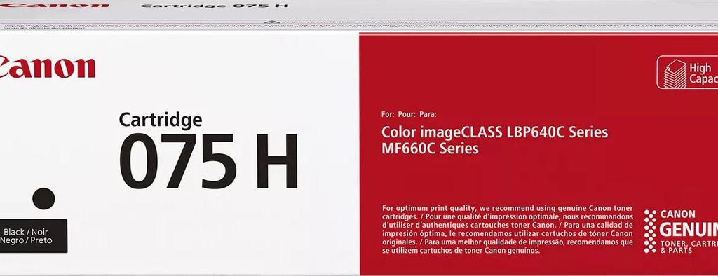 Canon 075 H cartuccia toner 1 pz Originale Nero Immagine del prodotto 