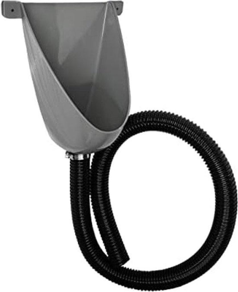 Kunststof urinoir, eenvoudig en waterdicht, mit Schlauch und Schlauchverschluss, für Camping, Garten, Keller, Baustelle, WC
