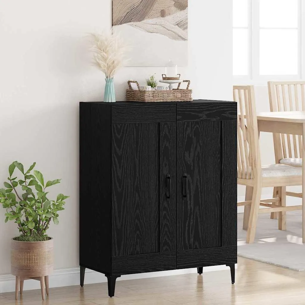 Madia Moderna Rovere Nero 90cm vidaXL | Arredo Soggiorno Minimal
