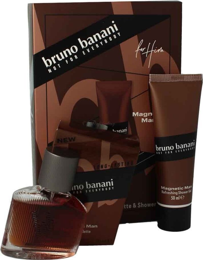 Bruno Banani Magnetic Man Geschenkset 2-teilig 1 x 30ml EdT + 1 x 50ml Duschgel