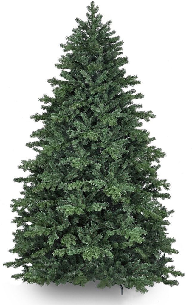 Künstlicher Weihnachtsbaum DELUXE Bernard 180cm, Tannenbaum Christbaum Kunstbaum Dekobaum mit Metallständer