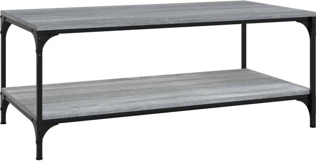 SYFAX™ Tavolino Salotto Economico Grigio Sonoma 80x50x40 cm