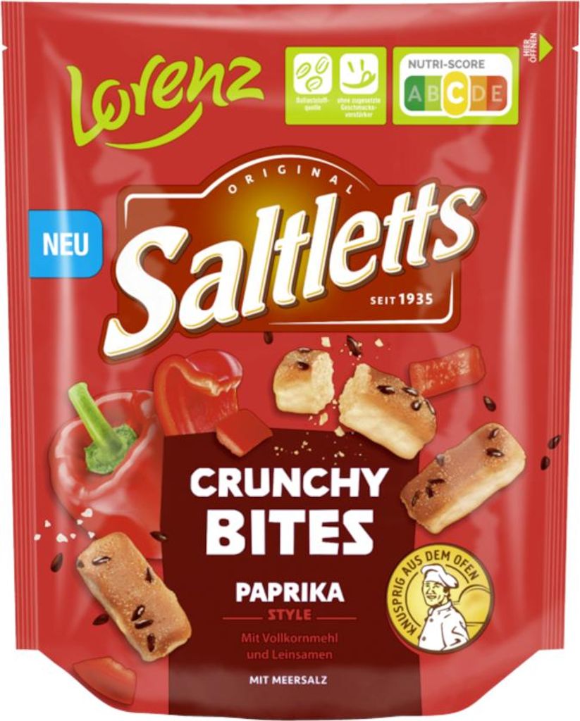 Saltletts 311447 Saltletts Crunchy Bites Paprika  100,0 g, Immagine del prodotto 