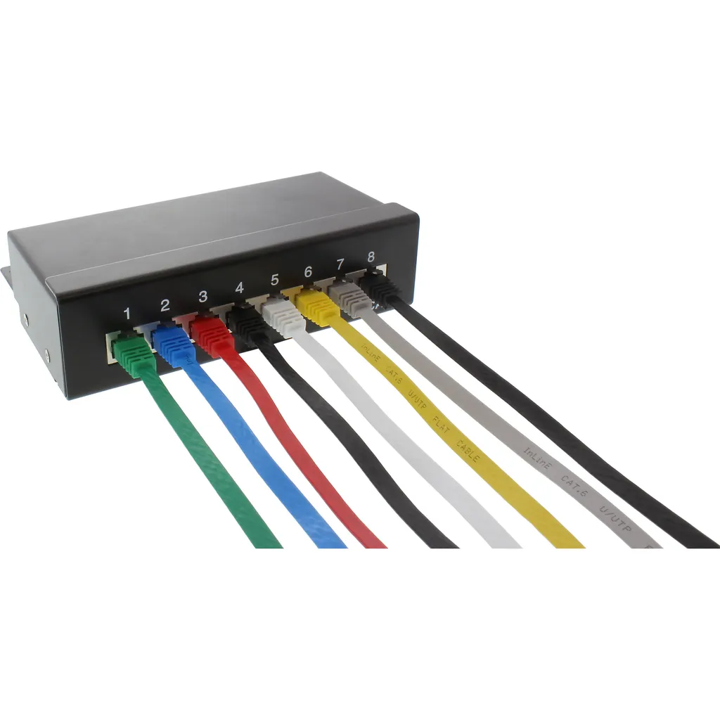 Cavo LAN Sottile InLine 15 Metri Nero Piatto | Design Elegante - 3