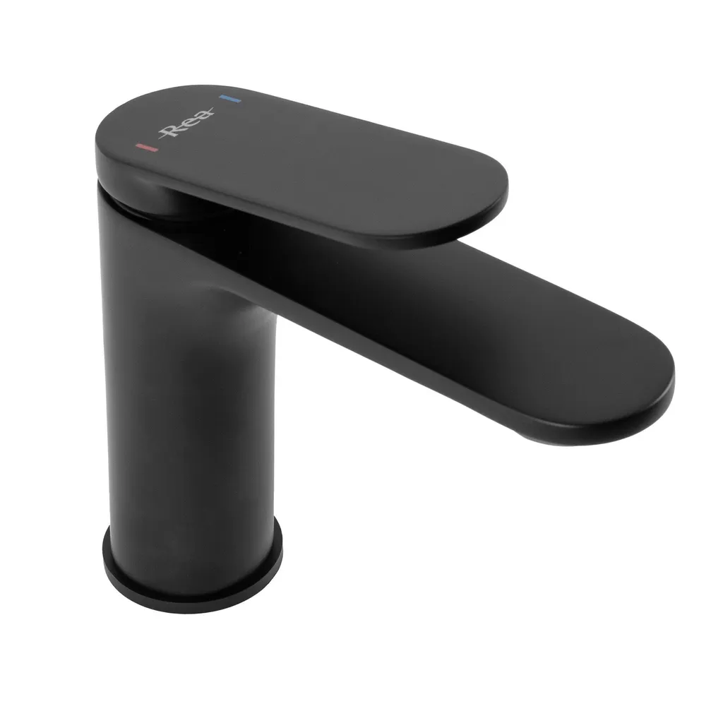 Rubinetto da Lavabo Rea Marco Black Low - 2