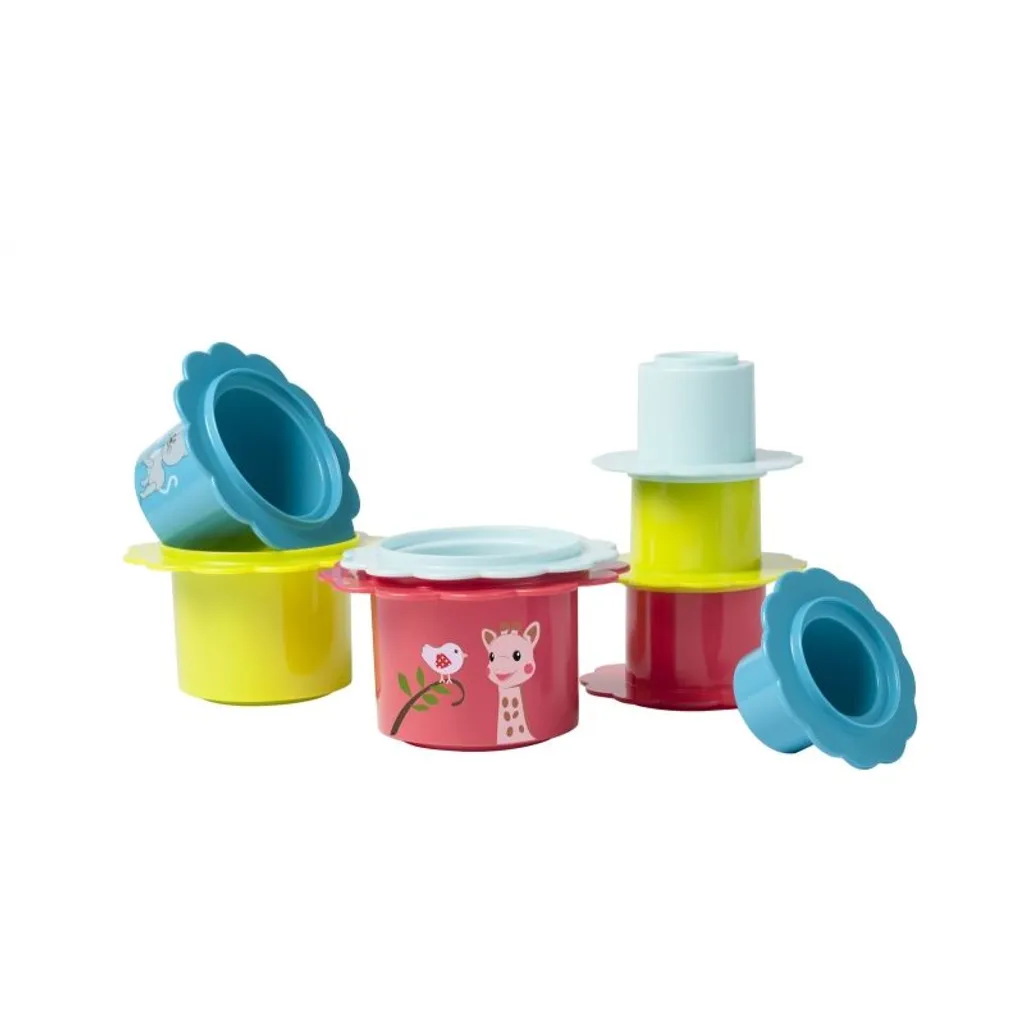 Coupes à fleurs Vulli : jouet de bain pour apprendre à verser l'eau