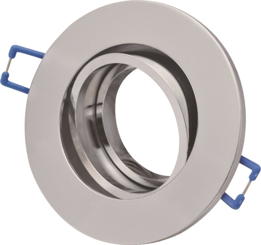 Spot Aluminium Einbaurahmen GU10 PREMIUM - chrom-glänzend