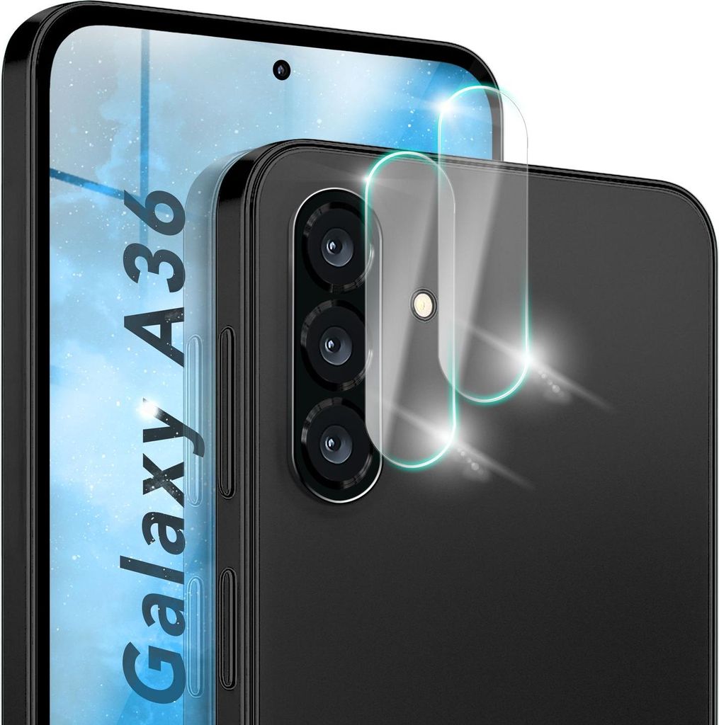 Kamera Schutz Glas für Samsung Galaxy A36 - 2x Tempered Glass, Kratzfest, Staubabweisend, Hüllen kompatibel - Transparent