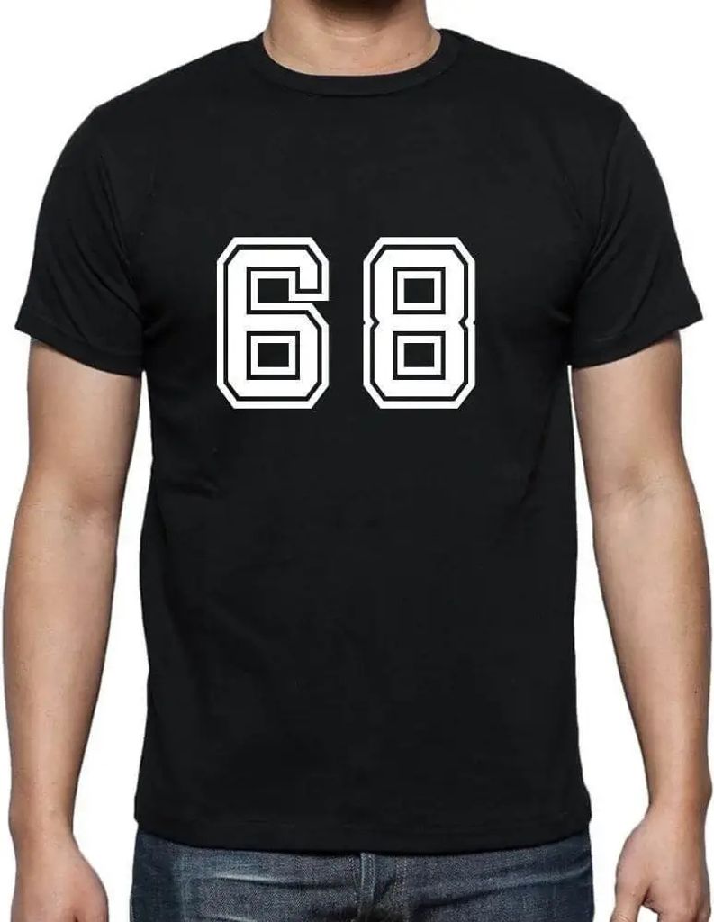 Herren Grafik T-Shirt Sammel-Nr 68 – collection-numbers 68 – Geschenk 68. Geburtstag Jahrestag 68 Jahre Jubiläum 68 Jährige Mann Jahrgang 195...