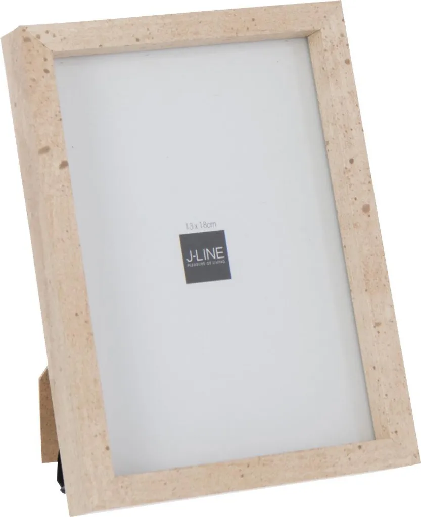 Cadre Photo 13x18cm MDF Naturel J-Line avec Finition Artisanale