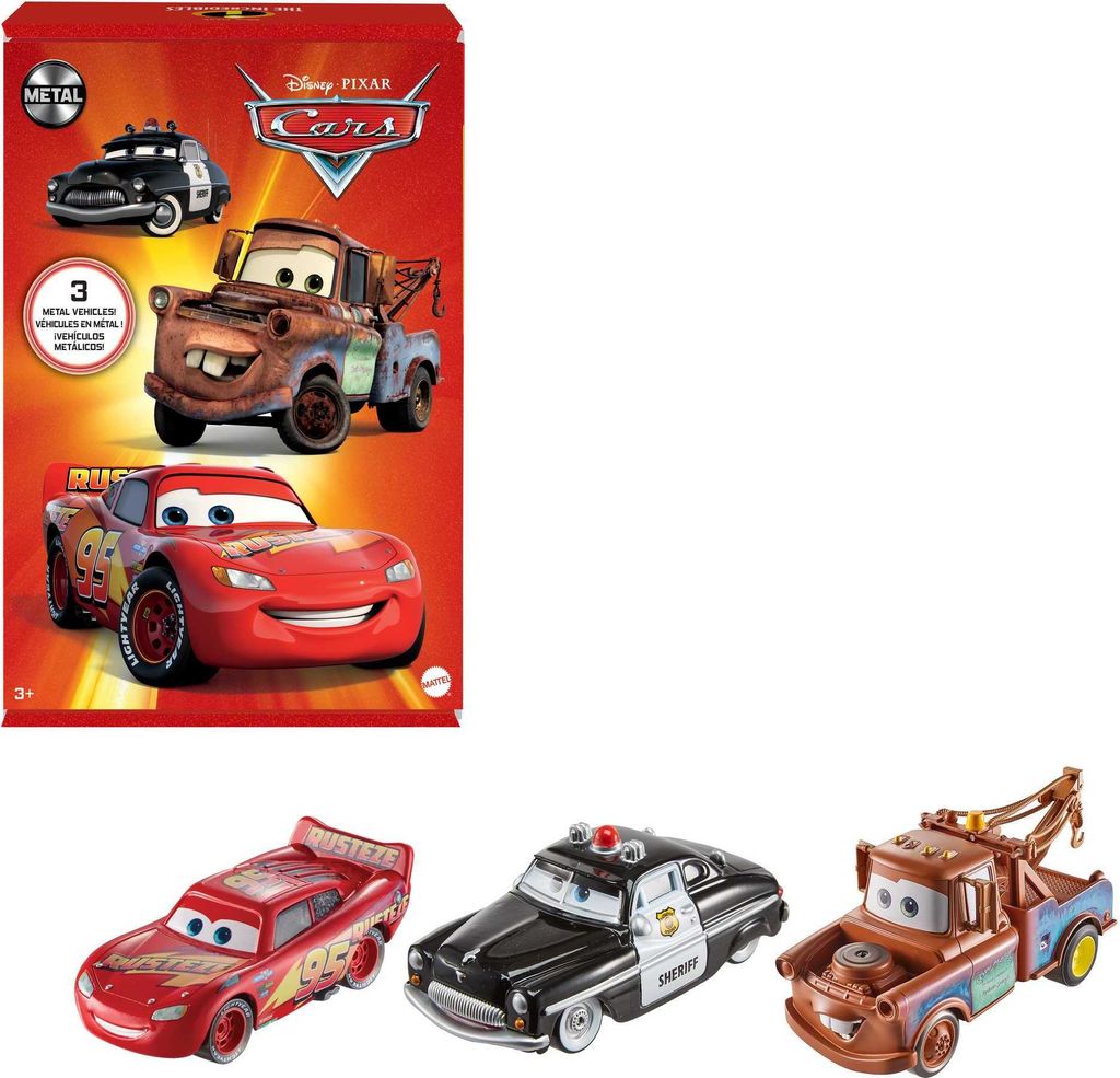 MATTEL Disney Pixar Cars Die-Cast 3-Pack HBW14 - Nuovo / Immagine del prodotto 