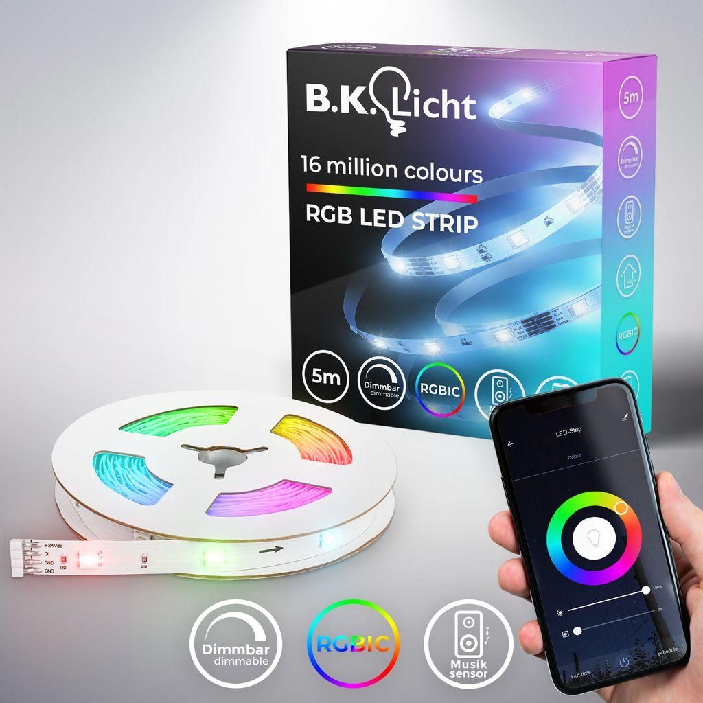 LED Streifen 5 m - smart, dimmbar, Farbwechsel, Produktbild 