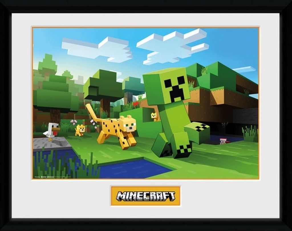 poster im Rahmen Minecraft Ocelot Chase 30 x 40 cm Produktbild 